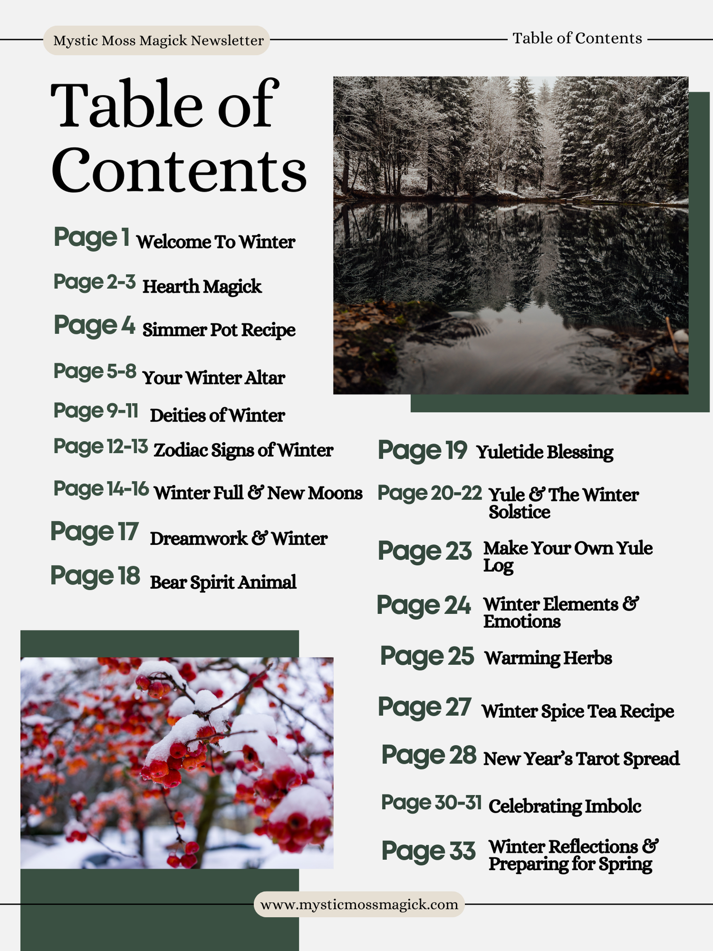 Winter Magick Magazine