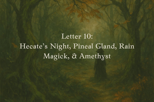 Letter 10: Hecate's Night, The Pineal Gland, Rain Magick & Amethyst Healing Properties