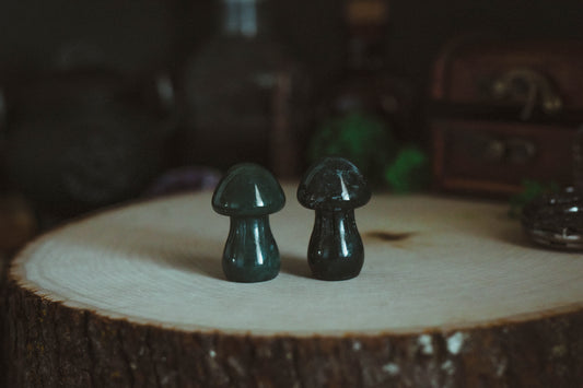 Moss Agate Mushroom