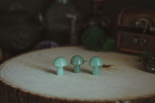 Green Aventurine Mushrooms